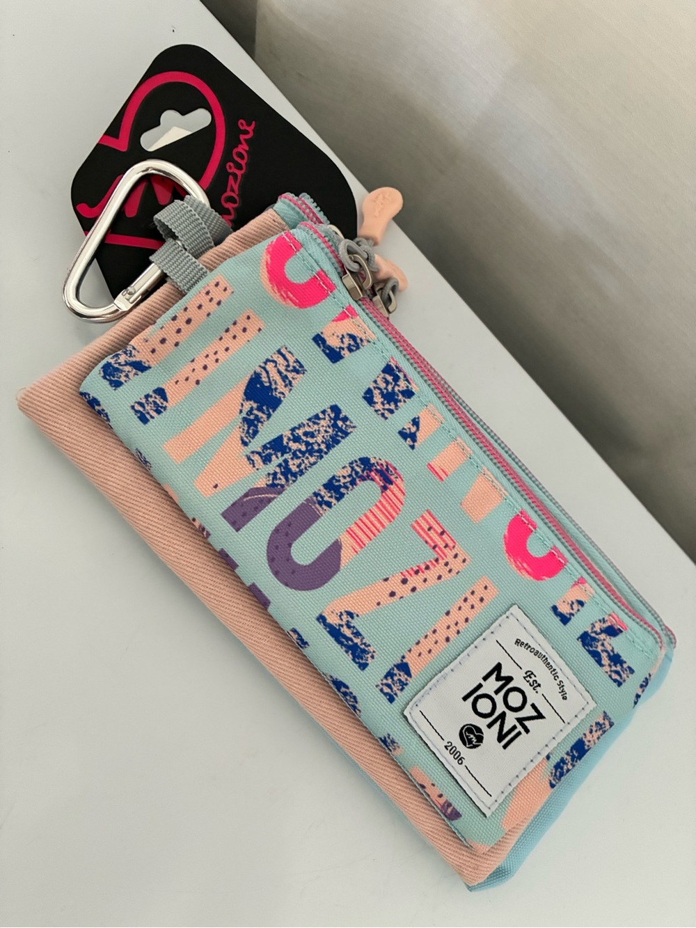 Mint & Pink Kids Zip Pouch by